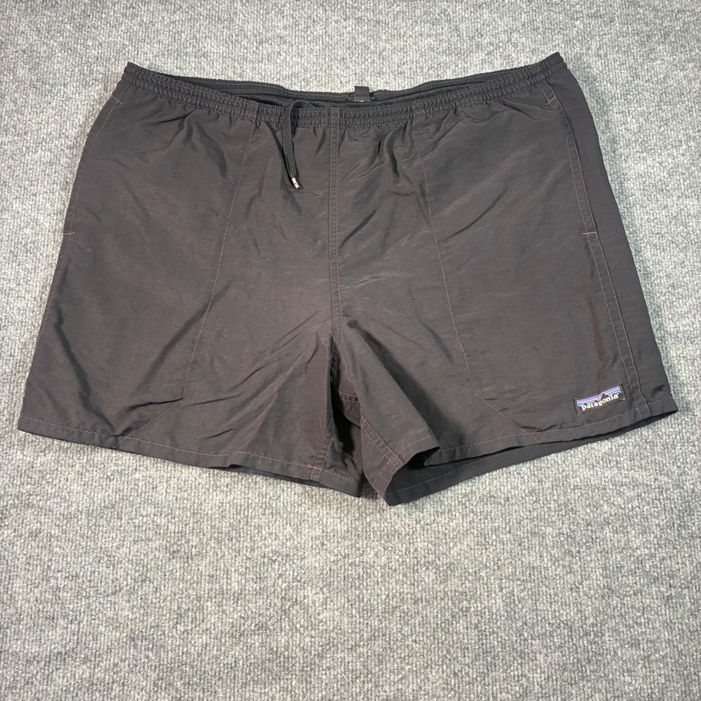 Patagonia Baggies Shorts Mens Large Black 5 Inseam Nylon Swim Hiking Outdoor